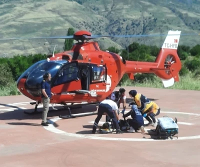 Malatya&rsquo;da yaralanan vatandaş hava ambulansıyla hastaneye sevk edildi
