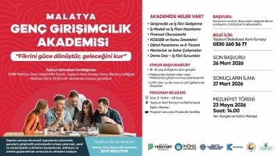 Malatya Gen&ccedil; Girişimcilik Akademisi 28 Mart&rsquo;ta başlıyor
