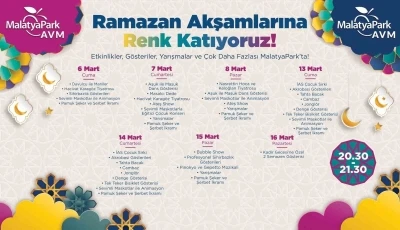 MalatyaPark AVM&rsquo;de Ramazan coşkusu
