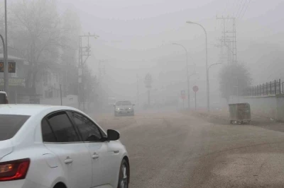 Malazgirt’te sis etkili oldu
