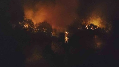 Manavgat’ta ırmak kenarındaki yangın korkuttu
