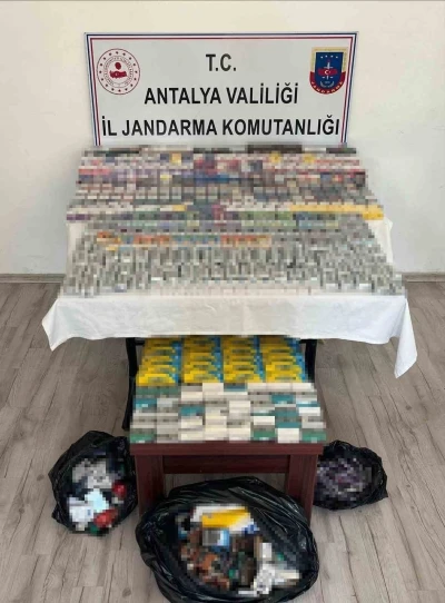 Manavgat’ta kaçak sigara operasyonu
