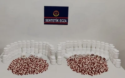 Manisa’da 5 binin üzerinde sentetik ecza hapı ele geçirildi
