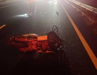 Manisa’da devrilen motosikletin sürücüsü hayatını kaybetti
