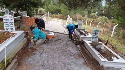 Manisa&rsquo;da mezarlıklara kapsamlı bakım

