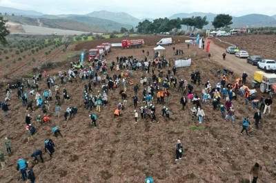 Manisa&rsquo;da Orman Haftası&rsquo;nda binlerce fidan toprakla buluştu
