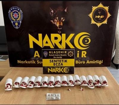 Manisa&rsquo;da sentetik ecza operasyonu: 2 tutuklama
