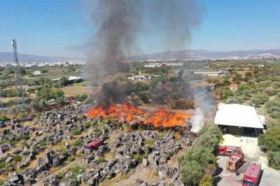 Manisa’daki fabrika yangını kontrol altına alındı

