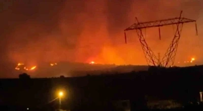 Manisa’daki orman yangınına müdahale sürüyor
