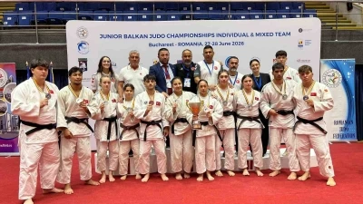 Manisalı judocular Balkan Şampiyonası&rsquo;ndan madalyalarla d&ouml;nd&uuml;
