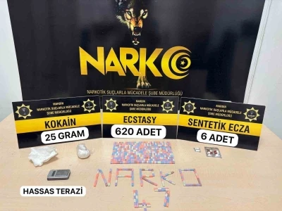 Mardin’de 620 adet uyuşturucu hap ele geçirildi
