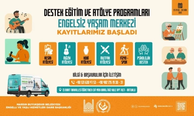 Mardin'de Engelsiz Yaşam Merkezi, Yeni Dönem Kurs Kayıtları Başladı