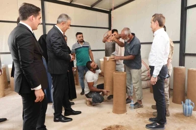 Mardin’de geleneksel arı kovanı üretim projesi başladı
