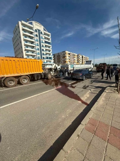 Mardin&rsquo;de kamyon ile tır &ccedil;arpıştı: 1 yaralı
