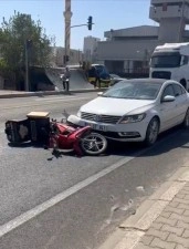Mardin’de otomobil ile motosiklet çarpıştı: 1 yaralı