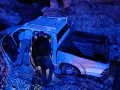 Mardin’de pikap şarampole devrildi: 1 yaralı
