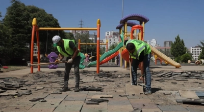 Mardin'de Recep Tayyip Erdoğan Parkı’nı Yeniliyor
