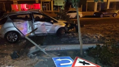 Mardin&rsquo;de ref&uuml;je &ccedil;arpan otomobilin s&uuml;r&uuml;c&uuml;s&uuml; yaralandı