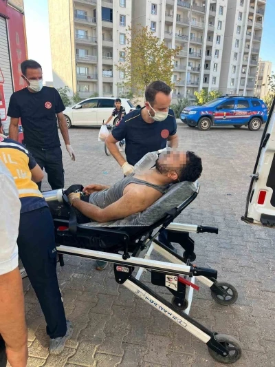 Mardin’de su deposunda mahsur kalan kişiyi itfaiye kurtardı
