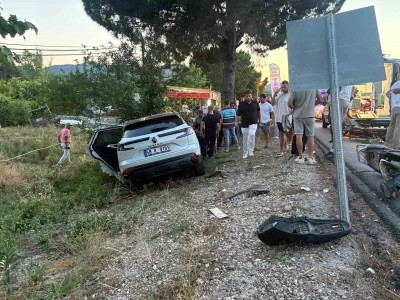 Marmaris-Dat&ccedil;a yolunda kaza: 1 yaralı

