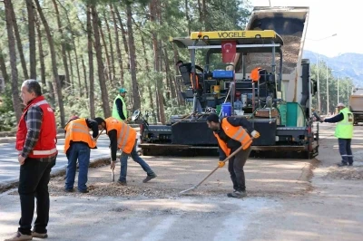 Marmaris İ&ccedil;meler&rsquo;de 77 Milyon TL&rsquo;lik yol &ccedil;alışmasına başladı
