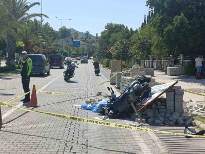 Marmaris’te Motosiklet can aldı
