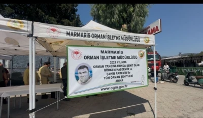 Marmaris&rsquo;te orman şehitleri dualarla anıldı
