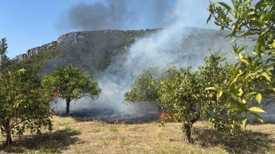 Marmaris&rsquo;te otluk alan yangını
