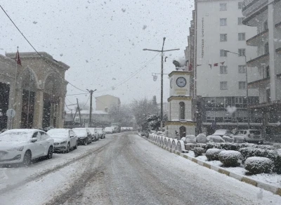Mazıdağı&rsquo;nda mart ayında kar yağışı etkili oldu
