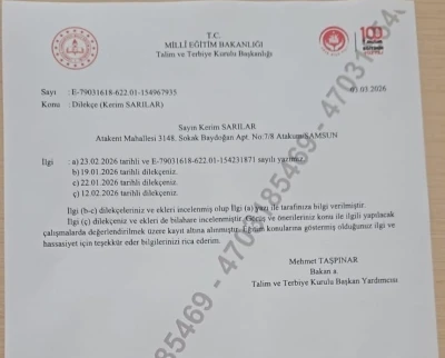 MEB&rsquo;den "Sarılılar Teoremleri" başvurusuna cevap
