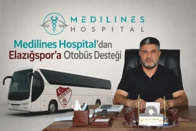 Medilines Hospital&rsquo;dan Elazığspor&rsquo;a otob&uuml;s desteği
