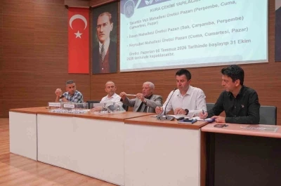 Melikgazi&rsquo;de &Uuml;retici Pazar Yeri i&ccedil;in kura &ccedil;ekimi yapıldı
