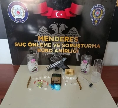 Menderes&rsquo;te uyuşturucu operasyonu

