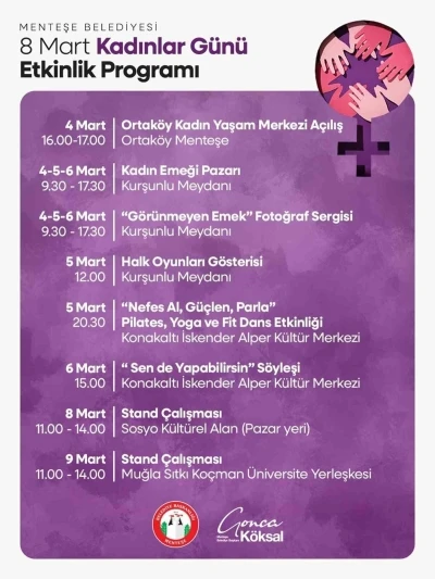 Menteşe Belediyesi&rsquo;nden kadınlara 8 Mart &ccedil;ağrısı
