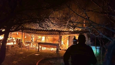 Menteşe&rsquo;de ev yangını
