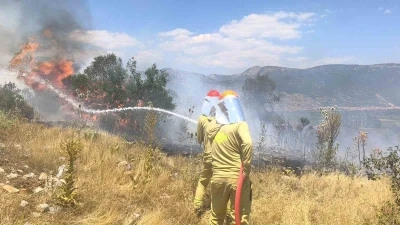 Menteşe&rsquo;de makilik yangını

