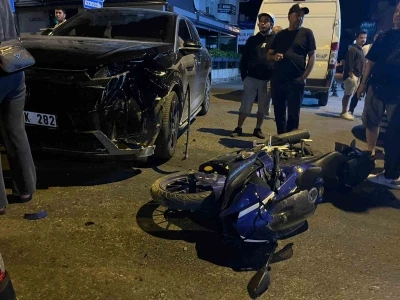 Menteşe&rsquo;de ters y&ouml;nden &ccedil;ıkan otomobil kazaya neden oldu

