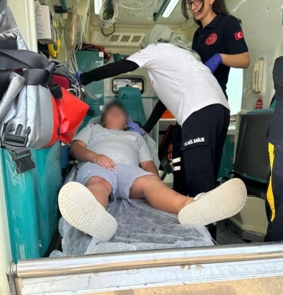 Merdivenlerden yuvarlanan çocuk yaralandı
