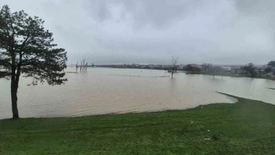 Meri&ccedil; Nehri&rsquo;nden taşan sular yaşam alanlarına kadar ulaştı
