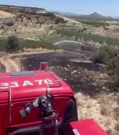 Mersin&rsquo;de 6 dekar bah&ccedil;e yangında zarar g&ouml;rd&uuml;
