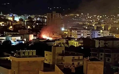 Mersin&rsquo;de ev yangını
