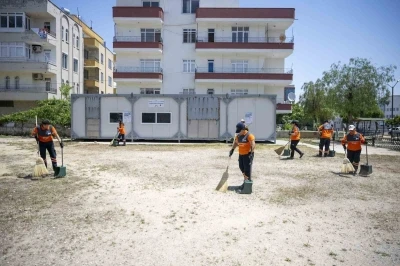 Mersin&rsquo;de kurban kesim alanlarında bayram temizliği
