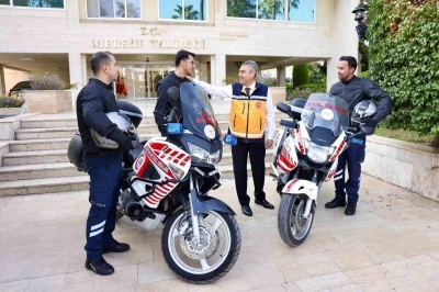 Mersin’de motorize ambulanslar hizmete girdi
