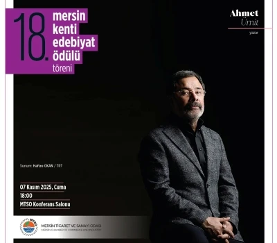 Mersin Kenti Edebiyat Ödülü Ahmet Ümit’in
