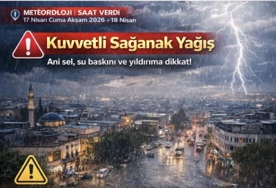 Meteoroloji Saat Verdi. Gaziantep İ&ccedil;in Kuvvetli Yağış Uyarısı! 
