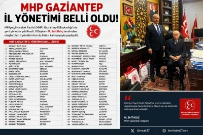 MHP GAZİANTEP&rsquo;TE SAHAYA G&Uuml;&Ccedil;L&Uuml; KADRO