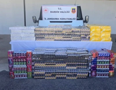 Midyat’ta minibüste 2 milyon liralık kaçak sigara operasyonu
