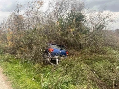 Milas&rsquo;ta ara&ccedil; şarampole u&ccedil;tu: 1 yaralı
