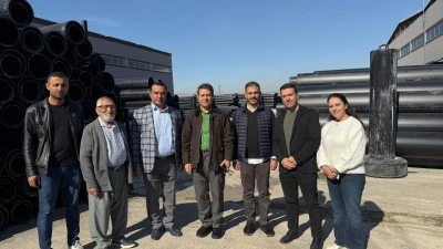 Milletvekili Ali Şahin, Barak P2 Sulama Projesi için üretilen boruları yerinde inceledi