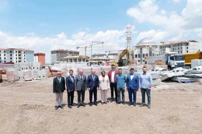 Milletvekili G&uuml;rcan ve Başkan Albayrak&rsquo;tan Kocakır TOKİ şantiyesine ziyaret
